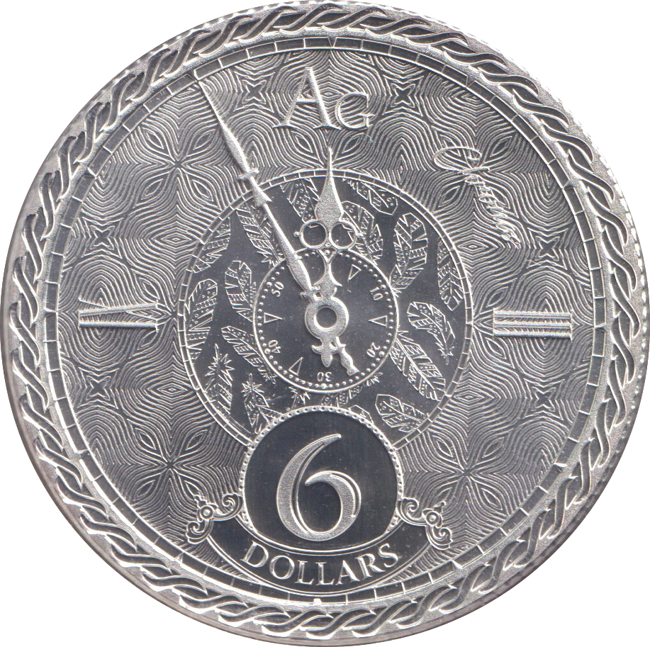 2020 1 OZ FINE SILVER 6 DOLLARS TOKELAU