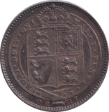 1887 SHILLING ( VF )