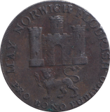 1792 HALFPENNY TOKEN NORWICH