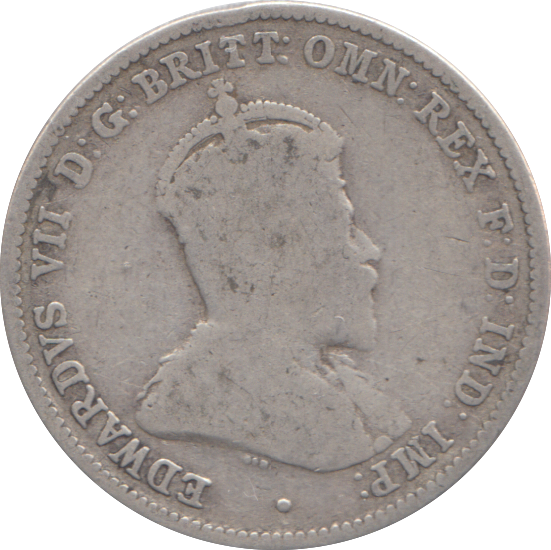 1910 SILVER 1 SHILLING AUSTRALIA
