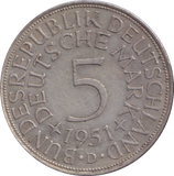 1951 5 MARK GERMANY