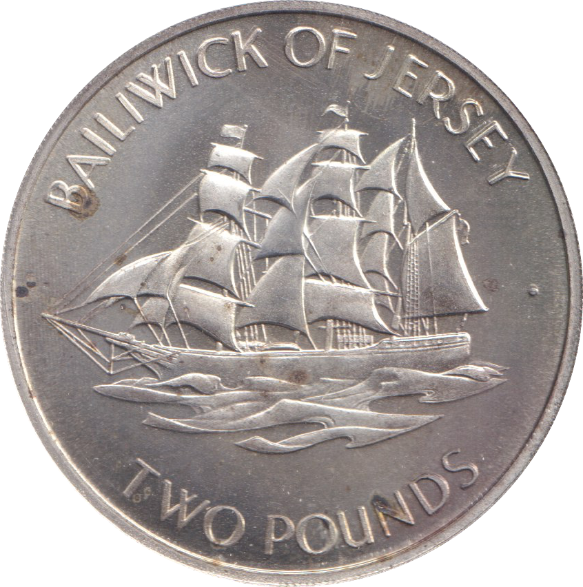 1972 SILVER BAILIWICK OF JERSEY TWO POUNDS