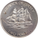 1972 SILVER BAILIWICK OF JERSEY TWO POUNDS