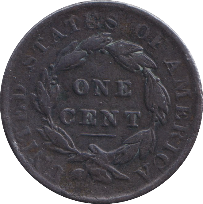 1838 ONE CENT USA