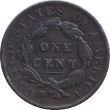1838 ONE CENT USA