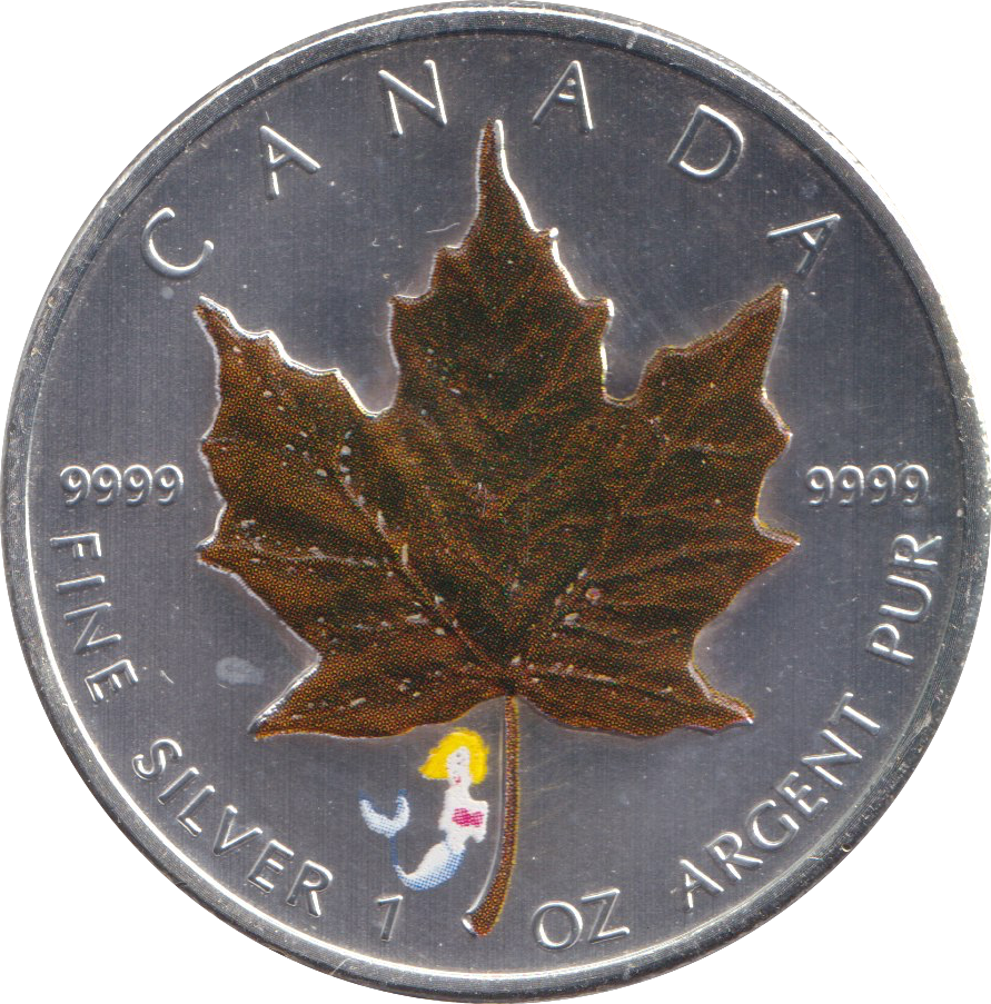 2009 1 OZ .999 FINE SILVER 5 DOLLARS CANADA