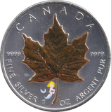 2009 1 OZ .999 FINE SILVER 5 DOLLARS CANADA