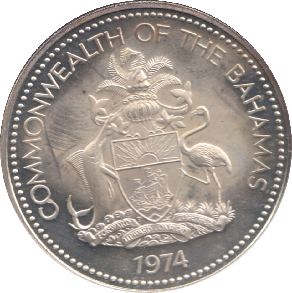 1974 BAHAMA TWO DOLLARS