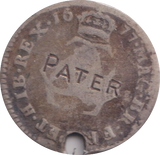 1677 MAUNDY THREEPENCE HOLED ( NF )