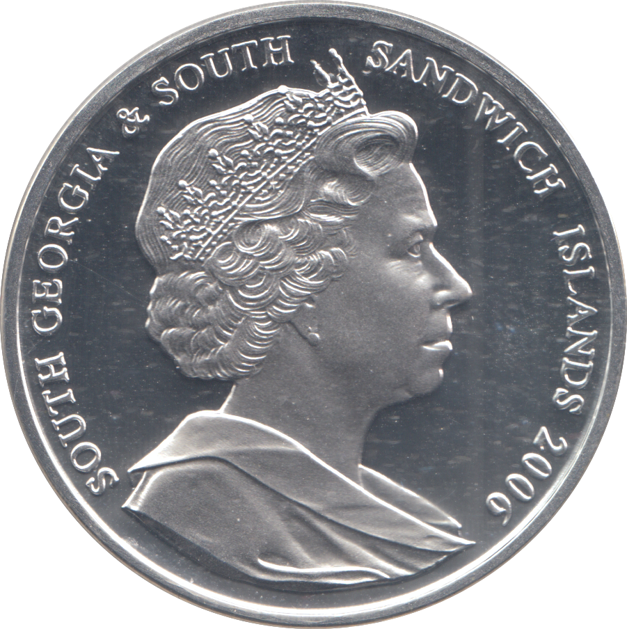 2006 SILVER PROOF TWO POUNDS 80 YEARS