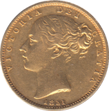 1851 GOLD SOVEREIGN ( GVF )