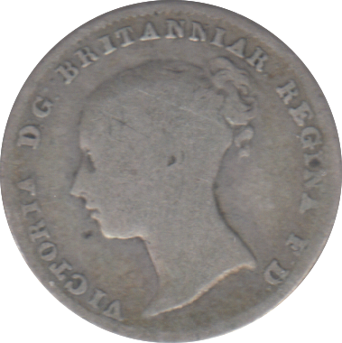 1861 THREEPENCE ( FINE )
