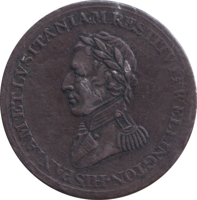 1812 CANADA WELLINGTON HALFPENNY TOKEN