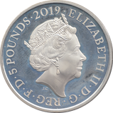 2019 SILVER PROOF FIVE POUNDS TOWER OF LONDON