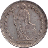 1946 SILVER ONE FRANC SWITZERLAND