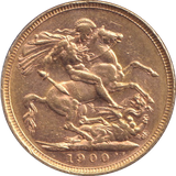 1900 GOLD SOVEREIGN ( EF )