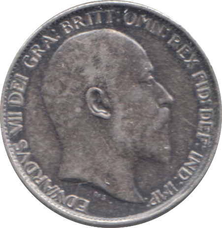 1909 SIXPENCE ( GVF )