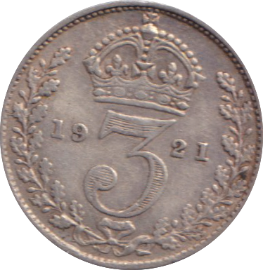 1921 THREEPENCE ( GVF )