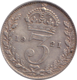 1921 THREEPENCE ( GVF )