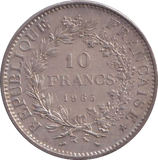 1965 SILVER FRANCE 10 FRANC