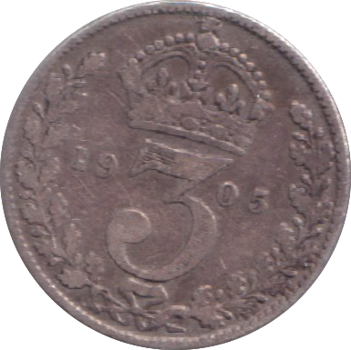 1905 THREEPENCE ( FINE )