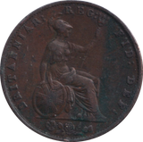 1851 HALF PENNY ( VF )