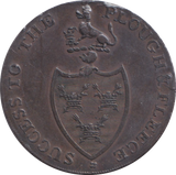 1793 HALFPENNY TOKEN BURY ST EDMUND