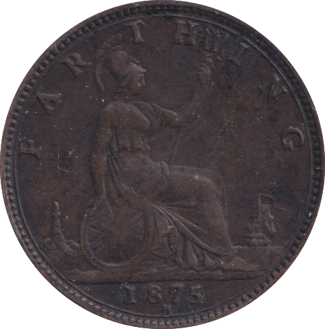 1875 FARTHING ( GVF )