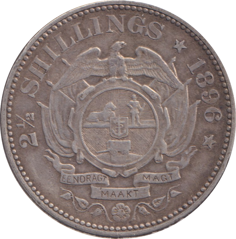 1896 SILVER SOUTH AFRICA HALF CROWN
