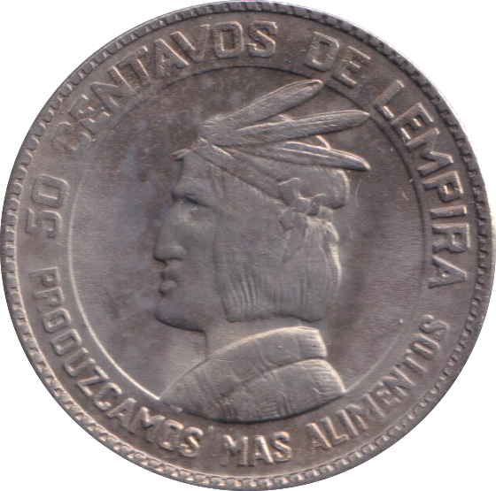 1973 HONDURAS 50 CENTAVOS
