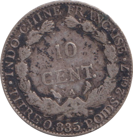 1901 SILVER 10 CENTS FRANCE