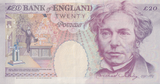 TWENTY POUNDS BANKNOTE KENTFIELD REF £20-18 ( AUNC )