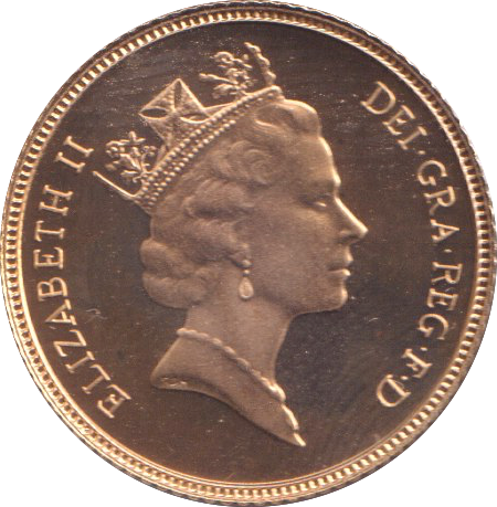 1986 GOLD HALF SOVEREIGN ( PROOF )