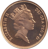1986 GOLD HALF SOVEREIGN ( PROOF )