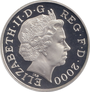 2000 SILVER PROOF 5 POUNDS THE QUEEN MOTHER