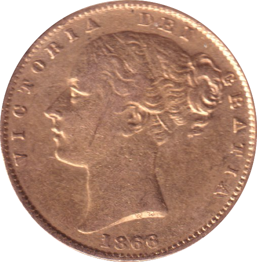 1866 GOLD SOVEREIGN ( GVF )