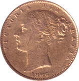 1866 GOLD SOVEREIGN ( GVF )