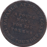 1811 TAUNTON PENNY TOKEN