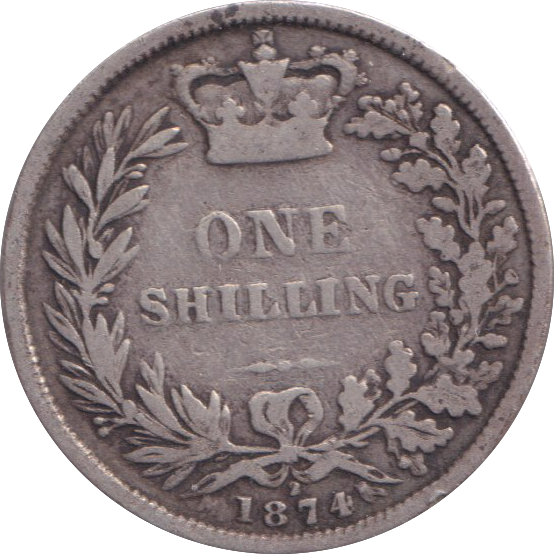 1874 SHILLING ( GF )