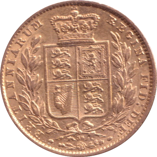 1866 GOLD SOVEREIGN ( GVF )
