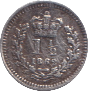 1862 THREE HALF PENCE ( GF )
