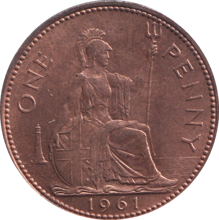 1961 PENNY ( UNC )
