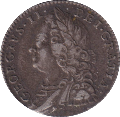 1758 SIXPENCE ( GVF )