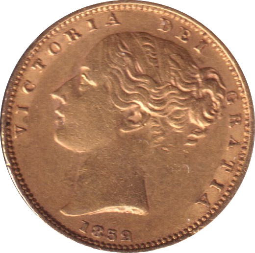 1852 GOLD SOVEREIGN ( EF )