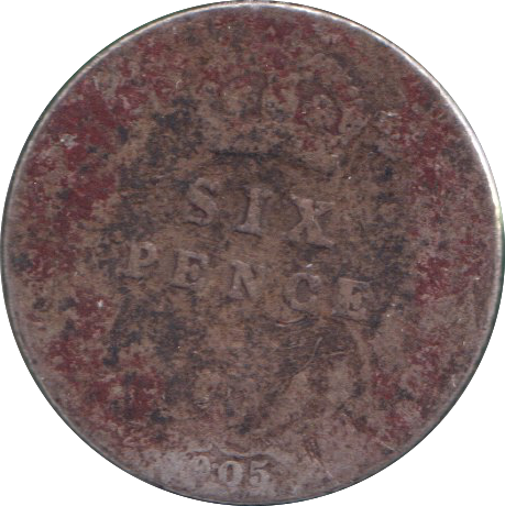 1905 SIX PENCE ( NF )