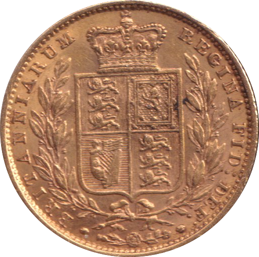 1852 GOLD SOVEREIGN ( EF )