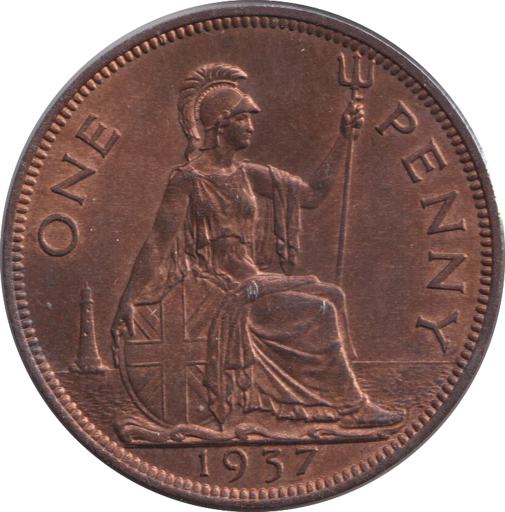 1937 PENNY ( UNC )