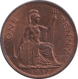 1937 PENNY ( UNC )