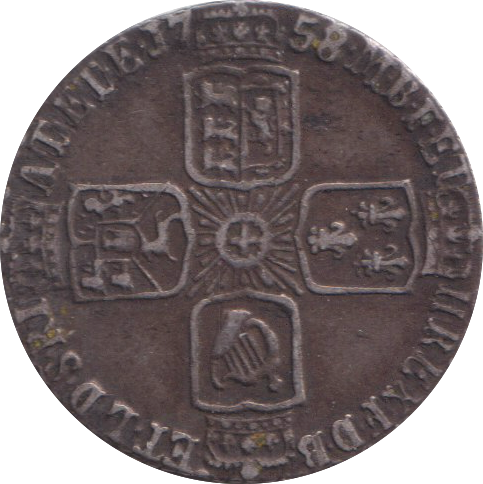 1758 SIXPENCE ( GVF )