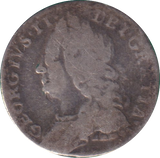 1757 SIX PENCE ( FINE )